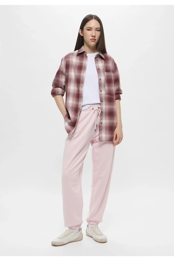 Guess Gj Pants Iconic Fleece Women's Pink Sweatpants W5Rb63K68I4-A61U