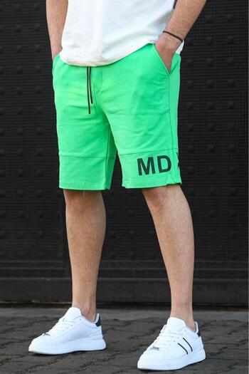 Madmext Green Printed Men's Bermuda Shorts 5493