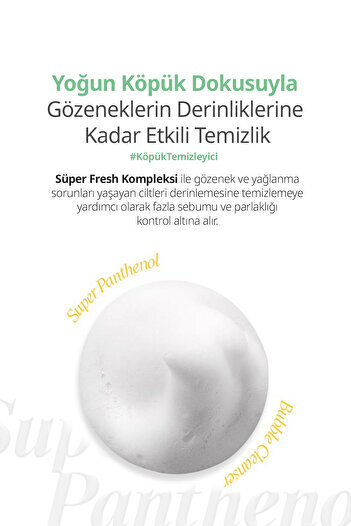 Missha Pantenol İçerikli Gözenek Arındırıcı Temizleme Köpüğü Super Panthenol Bubble Cleanser (Oil Control)