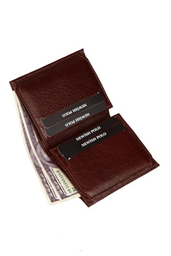 Newish Polo Men's Brown Genuine Leather Wallet and Card Holder