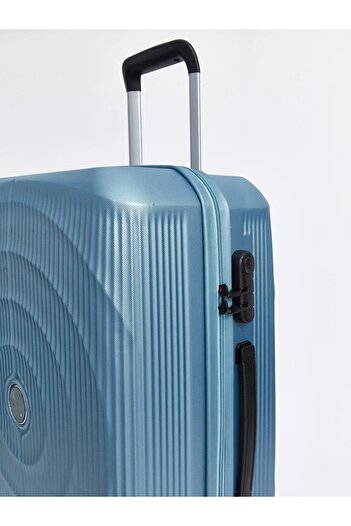 LC Waikiki LCW ACCESSORIES Indigo Baskılı Kilit Detaylı Küçük Boy Valiz