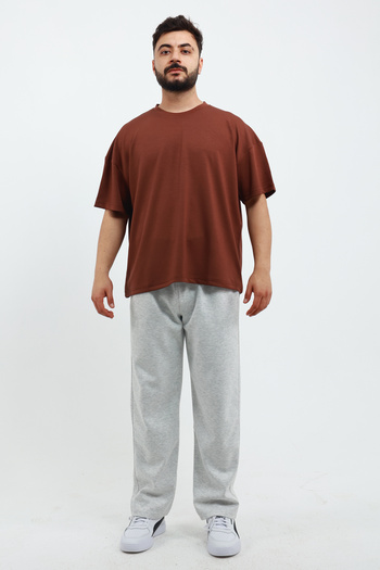 OXVİN Ανδρικό μπλουζάκι Oversize Modal Fabric Soft Loose Fit T-Shirt Basic T-Shirt