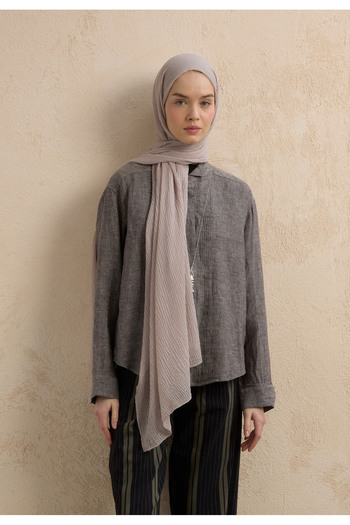 Fresh Modal Krinkil Shawl Silver