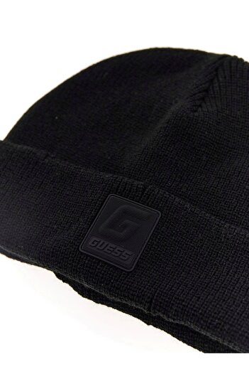 Guess G Logo Beanie Hat Men's Black Hat Z4Bz01Z32V0-Jblk