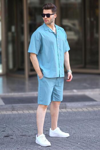 Madmext Mavi Basic Male Shorts Kit 6729