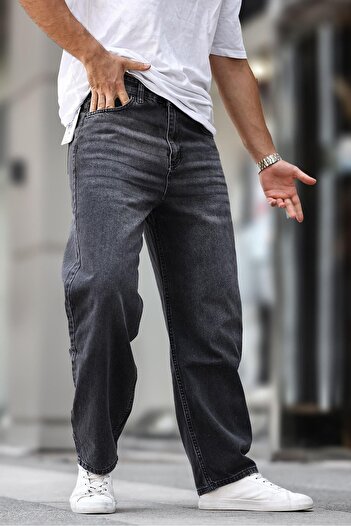 Madmext Men's Baggy Jeans 7216 - Smoke Washed