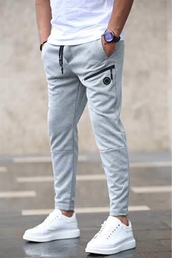 Madmext Basic Grey αθλητική φόρμα 4207