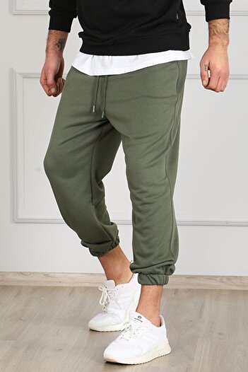 Madmext Ανδρική αθλητική φόρμα Khaki Oversize Short Leg 4832