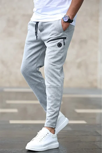 Madmext Basic Grey αθλητική φόρμα 4207