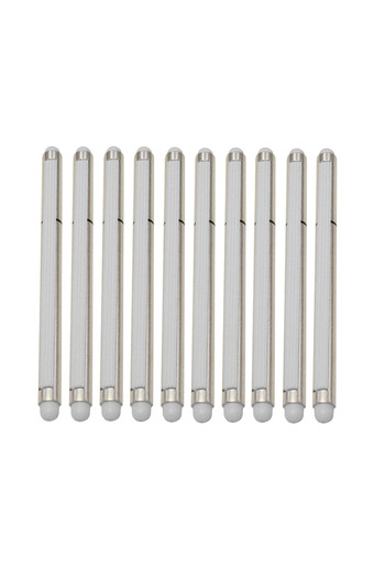 G Golden Case Set of 10, 2 in 1 Stylus with Cap and Elastic, White