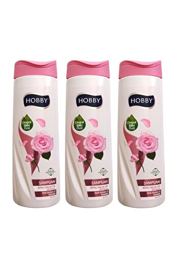 Hobby Shampoo Rose Essence Dyed Hair 480 ml X 3 Pcs
