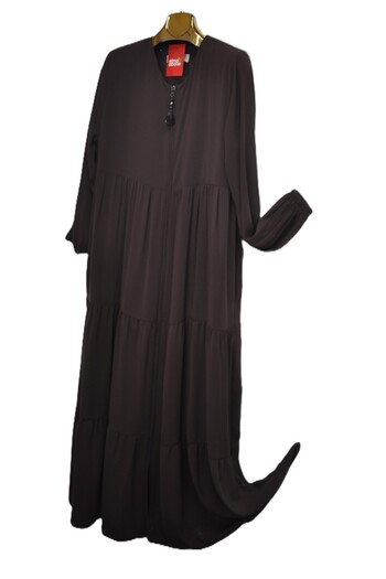 elma abone Plus Size Ferace with Folding Model
