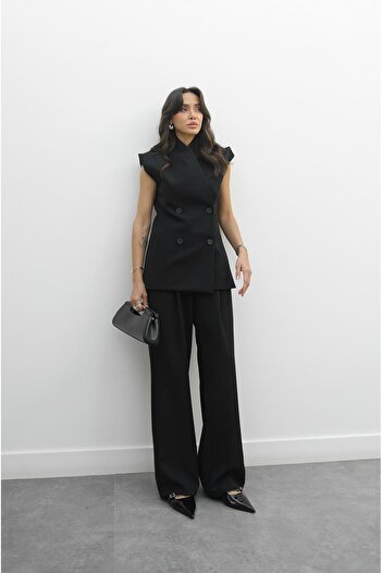 Havoş Black Culkin Vest Pants Suit