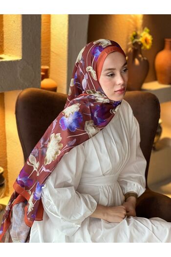 Modakaşmir Fiori Pattern Lina Shawl