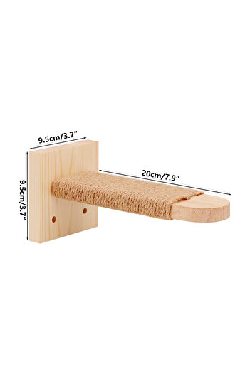 Choice 1 piece Wooden Cat Wall Steps Climbing Kitten Ladder With Sisal Rope Scratching Post Scratcher Tree