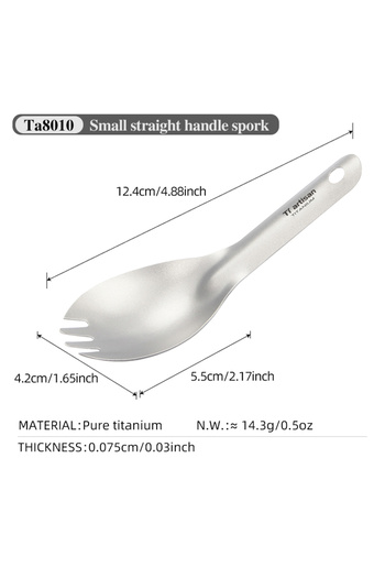 Choice fork spoon Tiartisan Pure Titanium Ultralight Small Fork Spoon Outdoor Cutlery Camping Picnic Portab
