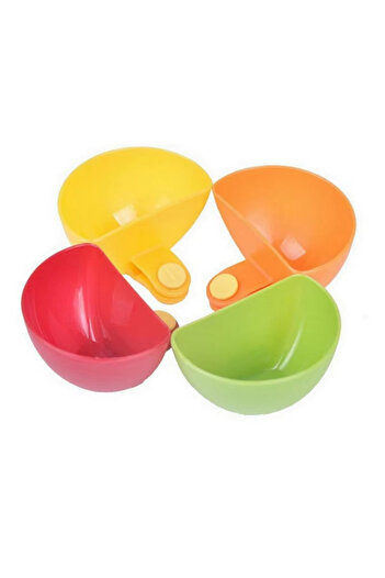 Choice 4Pcs 4Pcs Condiment Bowl Dip Clip Bowls Multi-purpose Sauce Dish Tomato Sauce Vinegar Seasoning Cont
