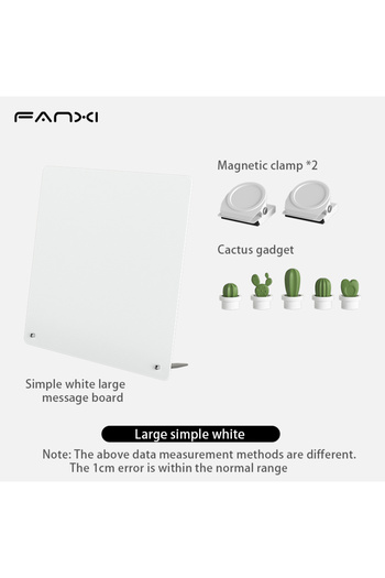 Choice Large white set Magnetic Bulletin Board with Stand Magnetic Board for Tabletop with Magnetic Clamp M