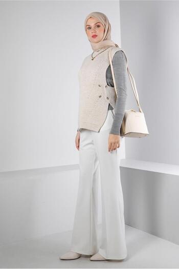 Alvina SIDE BUTTONED KNITWEAR SUEVETER 43245