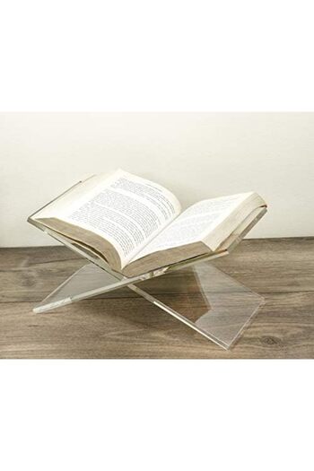 Generic Clear Acrylic Book Holder - 15.2x27.9cm Reading Stand For Books, Textbooks & Magazines