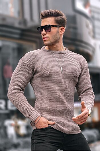 Madmext Ανδρικό πουλόβερ Mink Basic Knitwear 5990