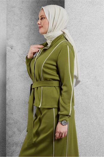 Alvina Belted Skirted Tracksuit Set 45269