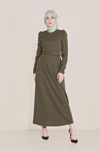 Alvina Watermelon Sleeve Belt Dress 40760