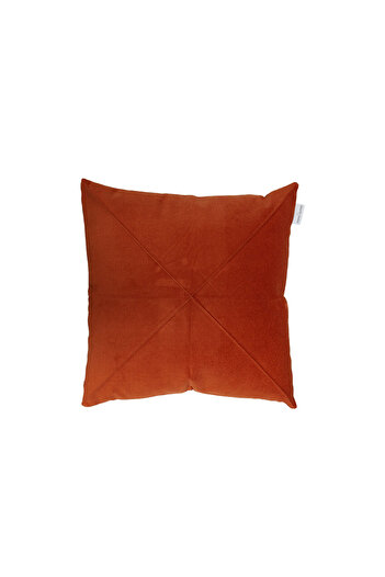 Homelux Clayton decorative pillowcase, velvet look, with zipper, 45x45 cm, terracotta