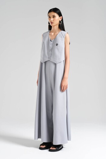 tw3 Women's Vest Two Piece Design Salopet Jumpsuit