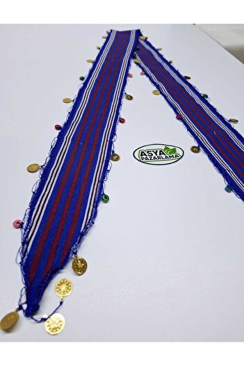 ASYA PAZARLAMA Black Sea Wooden Beaded and Lira Keşan, Scarf, Shawl, Scarf, Hair Band, Bandana, Pus