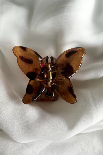 Vitastyle Brown Leopard Pattern Butterfly Latch Buckle