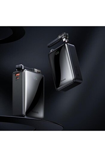 Mcdodo MC-0561 100W 25000mAh Dijital Ekranlı Powerbank - Siyah