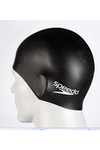 SPEEDO Унісекс чорний плоский силіконовий плавальний окуляри 8-709910001