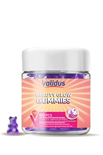Validus Ceramide 60 Mg, Astaxanthin 12 Mg and 60 Gummies