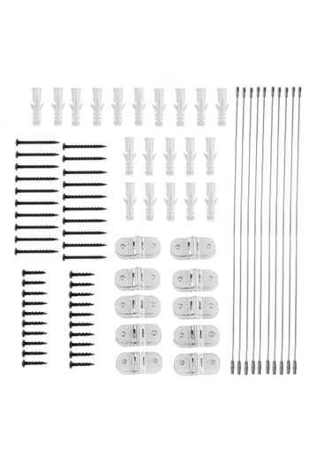 Empria Pachet ancore mobila, metalice, sigurante pentru mobilier, protectie cutremur, Empria, 10 Seturi