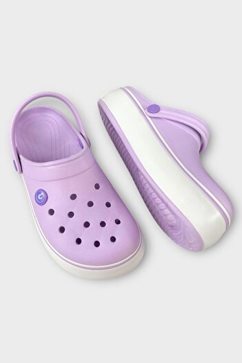 Liger Unisex Comfort Medikal Hemşire Sabo Sandalet Terlik Lila