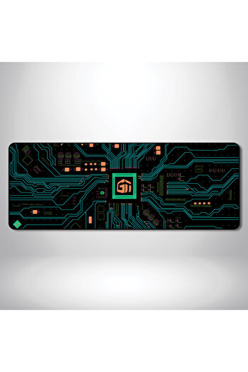 Gamertek GamerTek Circuit Cool Green Desk Mat (80x30 cm)