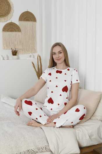 LİLA İÇ GİYİM Pegasus Short Sleeve Pajama Set
