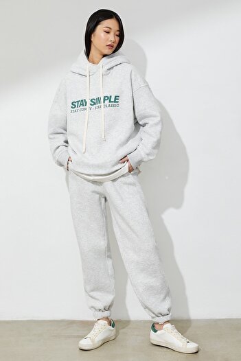 Madmext Kadın Karmelanj Comfort Fit Eşofman Altı Mg1353