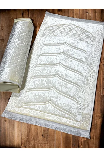 AYHANHOME Luxury Orthopedic Knee Pain-Free Sponge Gift Dowry Twist Prayer Rug with Fringed Bag