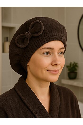 Ender Home Dreamsoft Hair Drying Cap – Velvet Bow Elastic