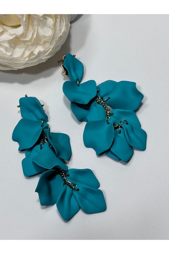 MFM STORE Turquoise Leaf Gift Earrings