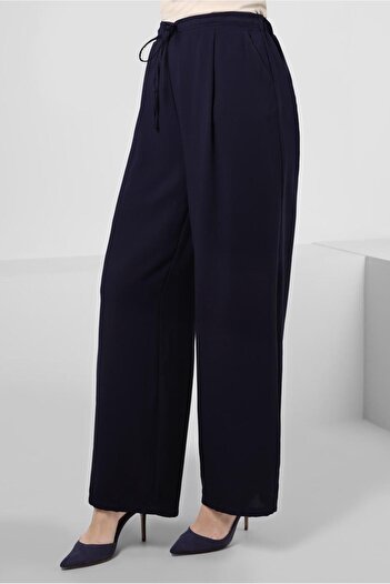 Alvina Wide Leg and Laced Elastic Waist Trousers 70509