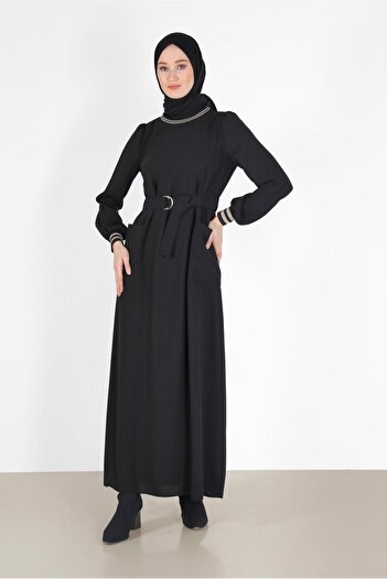 Alvina BANDED DRESS WITH ELASTIC CUFFS 42281