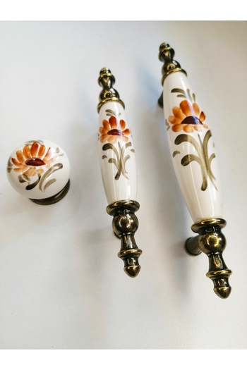 Karan Porselen Hand-Painted Furniture Drawer Cloakroom Kitchen Cabinet Handle