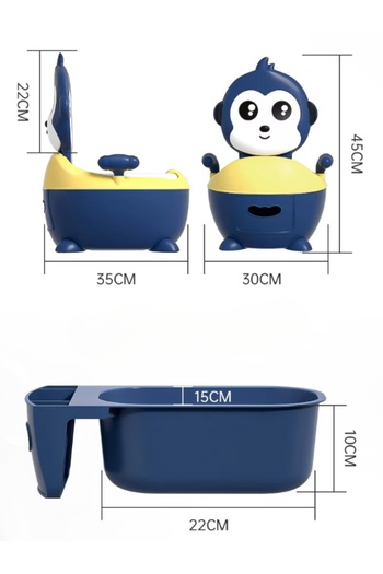 MAAS Toilet Training Potty with Simulation Handle Large Capacity Removable