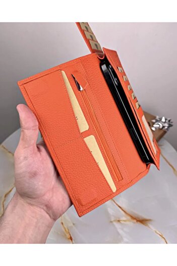 Fil Deri With Phone Compartment - Genuine Leather - Magnetic - Multi-Compartment - Wallet and Card Holder Tumbled Leather 2047