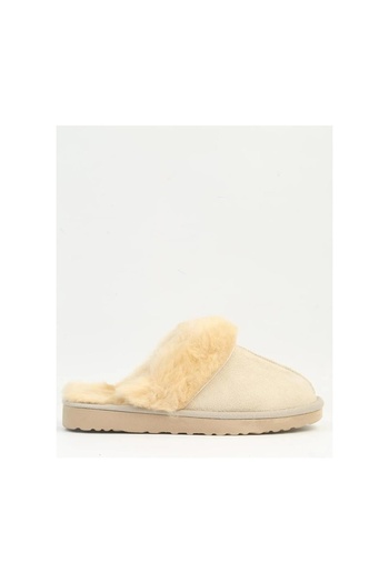 Pierre Cardin Cream Fur Women's House Slippers Pc-54392 Z