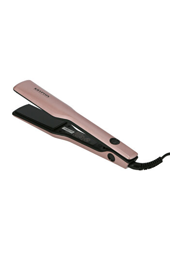 KRYPTON Ceramic Hair Straightener, 230°C Max Temp, Slim Plates, 360° Swivel Cord – Travel-Friendly Use