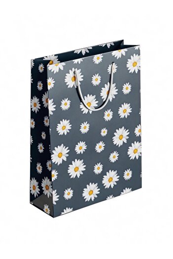 KESKİN COLOR Hediyelik Karton Çanta Papatya ( 25*22*8 cm )